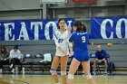 VB vs MHC  Wheaton Women's Volleyball vs Mount Holyoke College. - Photo by Keith Nordstrom : Wheaton, Volleyball, VB